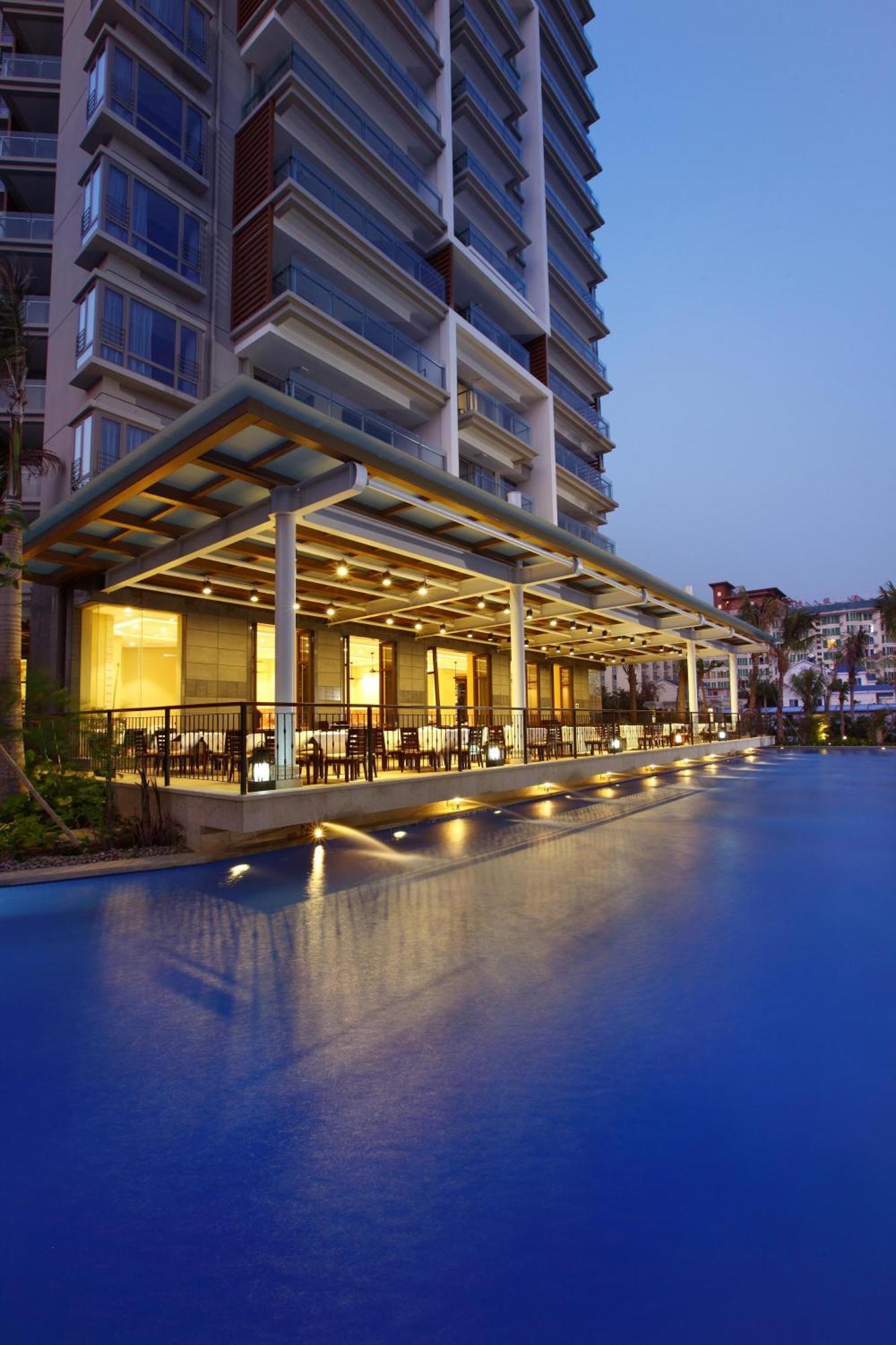 Sanya Seacube Holiday Hotel Bagian luar foto